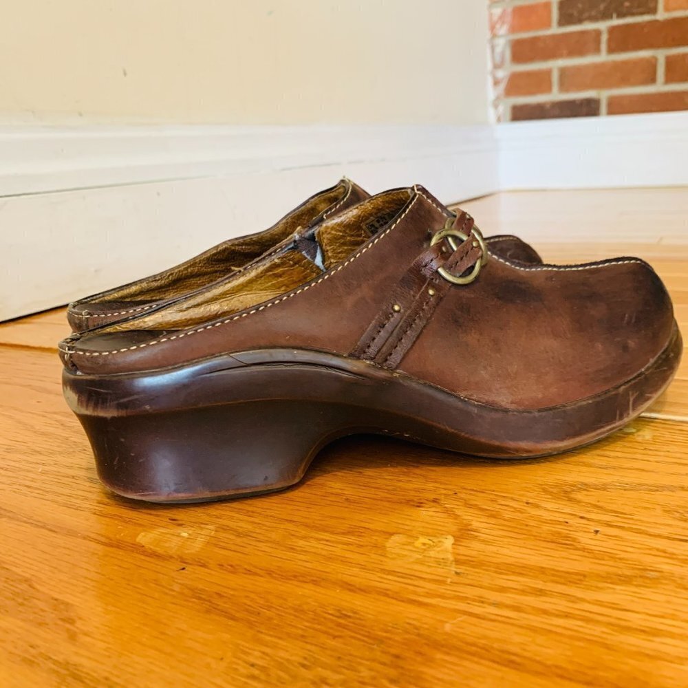 Womens Ariat Leather Heeled Clogs Slides Mules  8.5 B - Picture 16 of 16